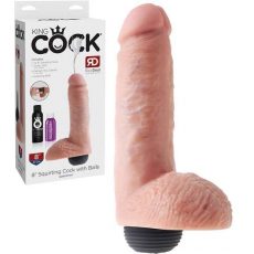 King Cock 8 Inch Squirting Dildo With Balls