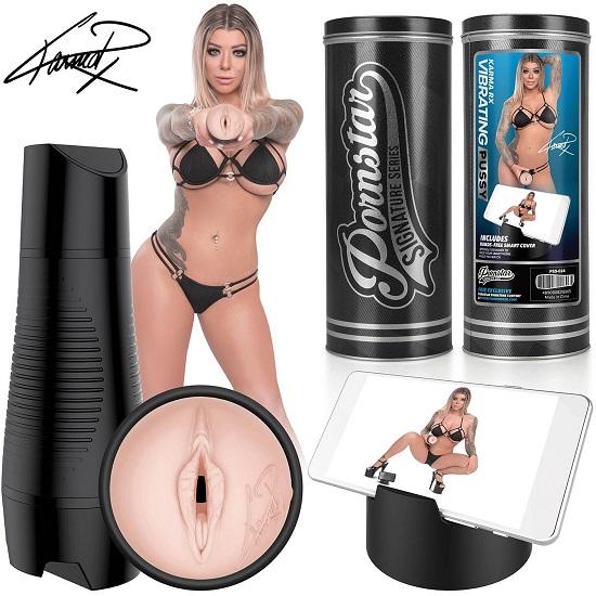 Pornstar Signature Series Karma RX Rechargeable Vibrating Pussy Stroker