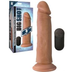Big Shot 8 Inch Vibrating Rechargeable Silicone Dildo