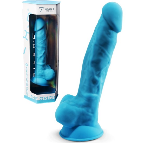 SilexD 7 Inch Dual Density Silicone Dildo With Balls