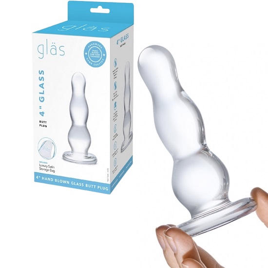 Glas 4 Inch Glass Butt Plug