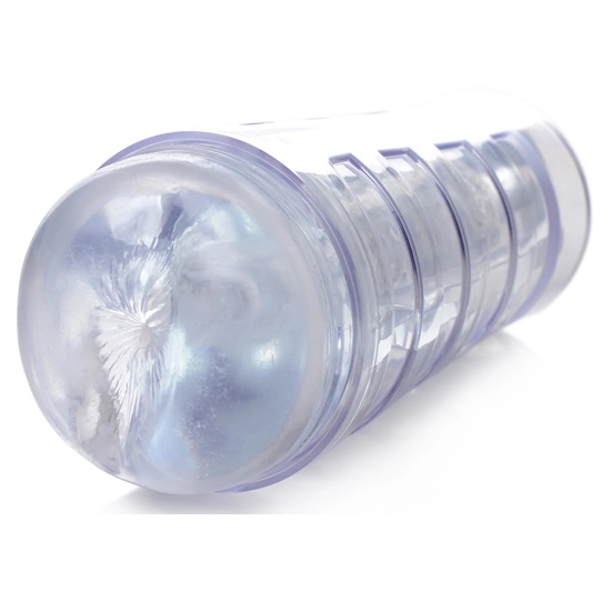 The Mistress Brianna Diamond Deluxe Clear Ass Stroker is a male sex toy that is molded directly from this pornstar’s anus. Brianna’s realistic life-like Bioskin anus stroker sleeve is clingy, gripping your cock tight all the way through a multi-textured tunnel with sections of patterned ridges and layered nubs.