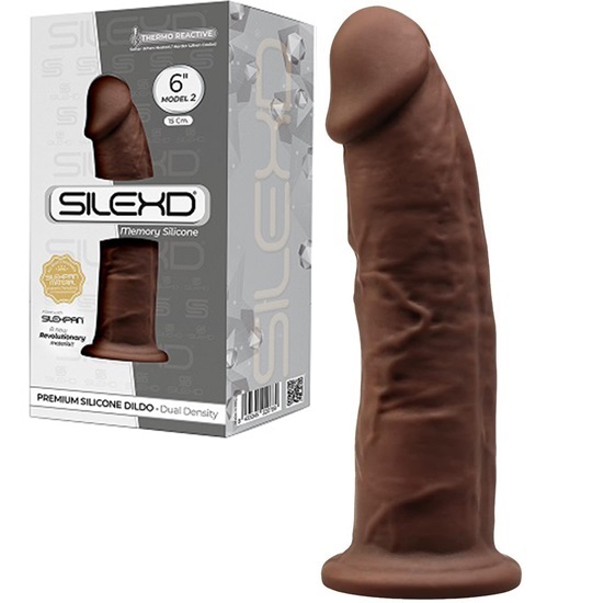 SilexD 6 Inch Dual Density Silicone Dildo