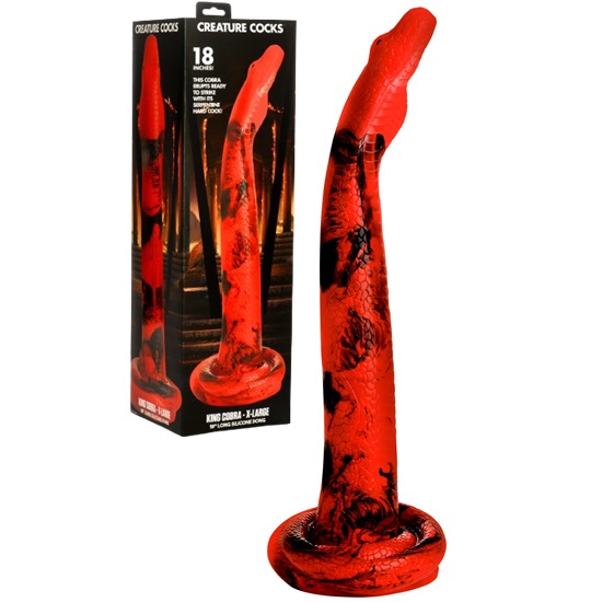 Creature Cocks King Cobra X-Large Long Silicone Dong