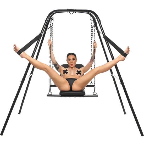 Master Series Throne Adjustable Sex Sling With Stand
