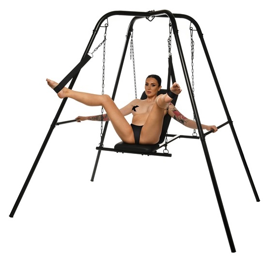 Master Series Throne Adjustable Sex Sling With Stand