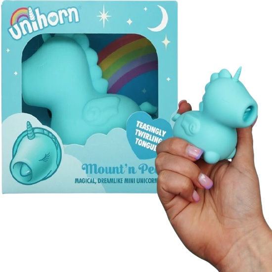 Unihorn Mount'n Peak Licking Clitoral Vibrator