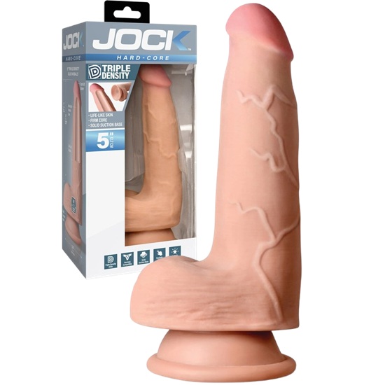 Jock Hard-Core 5" Triple Density Dildo With Balls