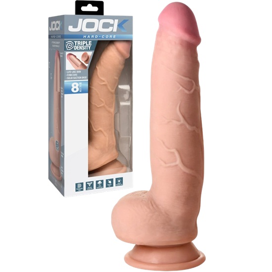 Jock Hard-Core 8 Inch Triple Density Dildo With Balls