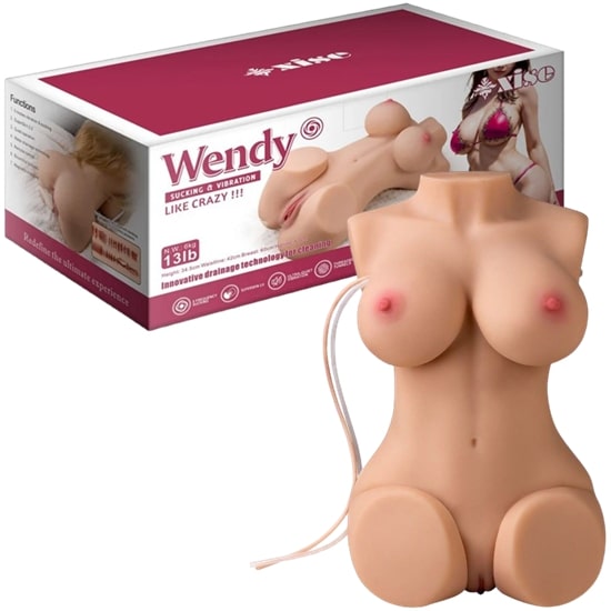 Xise Wendy Sucking Vibrating Self-Draining Torso Masturbator