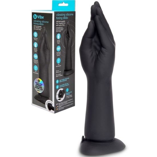 B-Vibe 10.5 Inch Vibrating Silicone Hand Fisting Dildo
