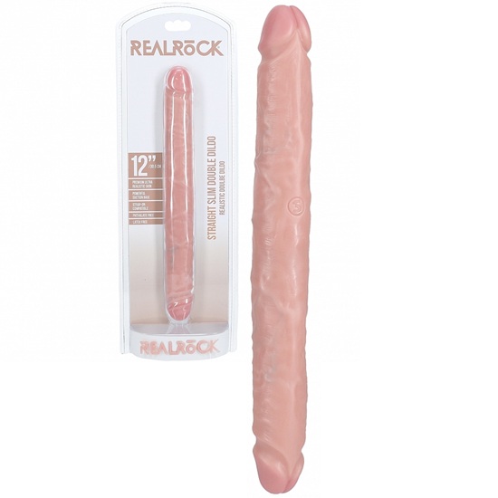 RealRock 12" Slim Double Ended Dong