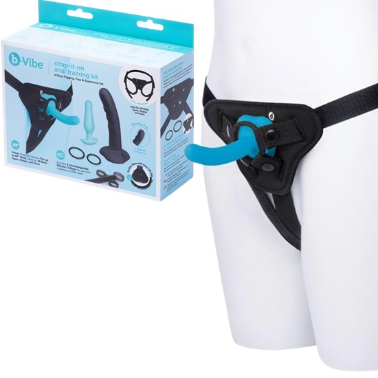B-Vibe Strap-It-On Anal Training Kit