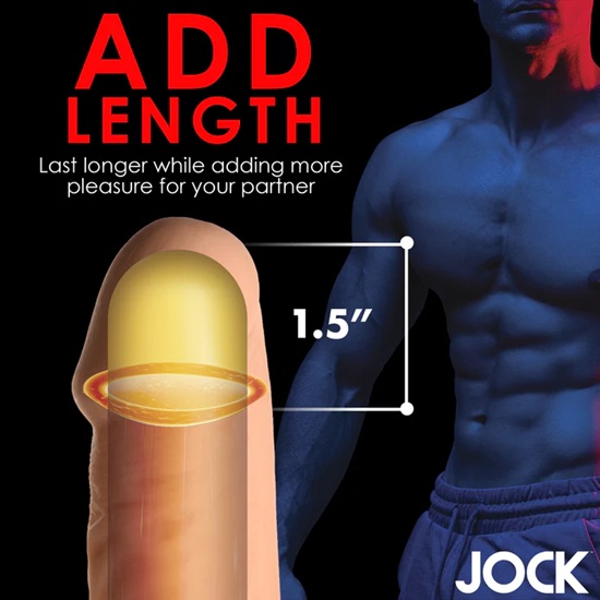 Jock Extra Long 1.5 Inch Penis Extension Sleeve