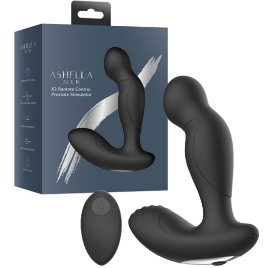 Ashella Men X3 Remote Control Prostate Stimulator