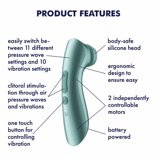 Satisfyer Pro 2+ Battery Series Features